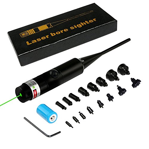 Furtxy Laser Bore Sight Kit - Green/Red Boresighter For .177 To 12GA Caliber Rifles & Shotguns