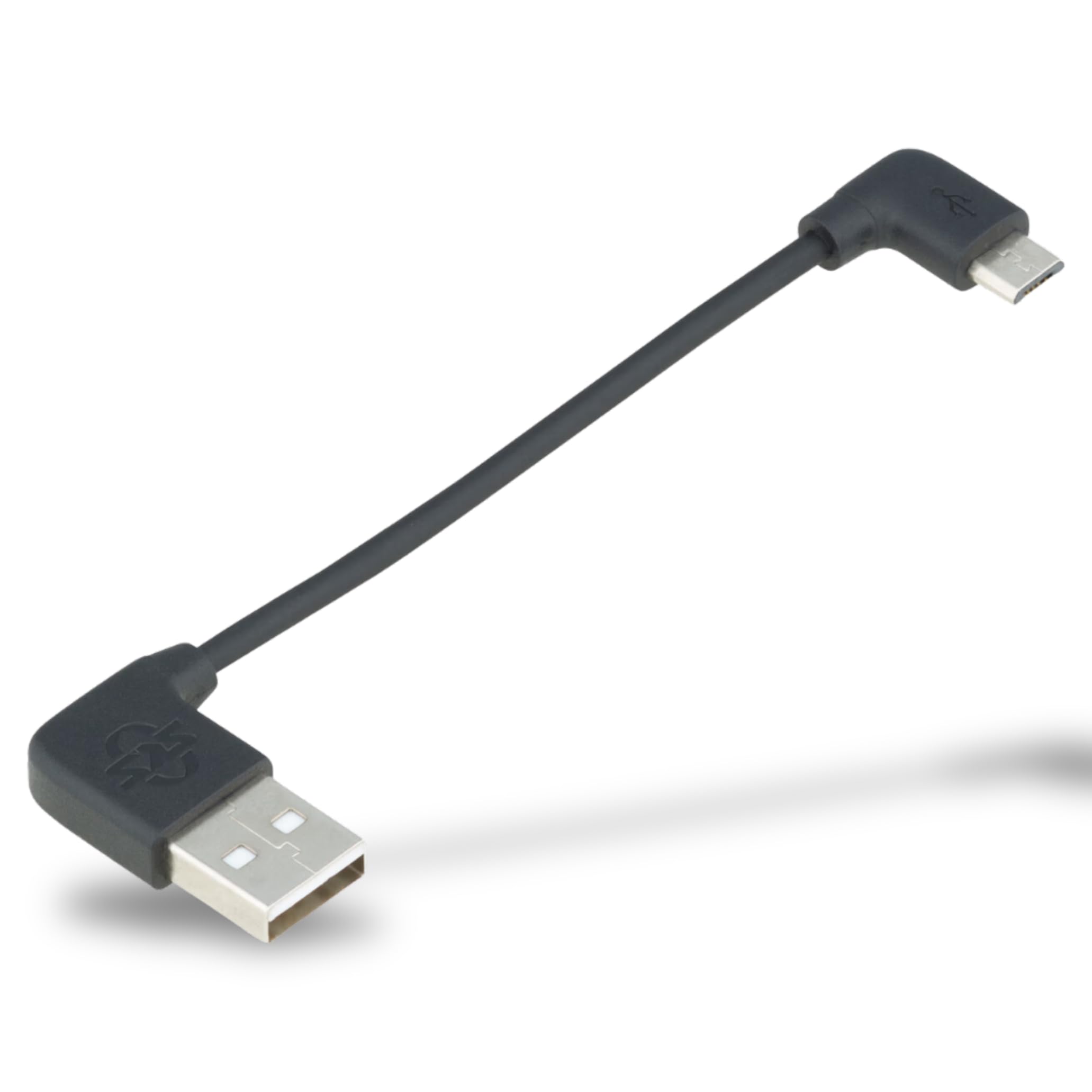 SKS GERMANY COMPIT KABEL Micro USB, short charging cable with angled plug (accessory for the COMPIT system, for charging with the COM/UNIT powerbank, practical and inconspicuous)