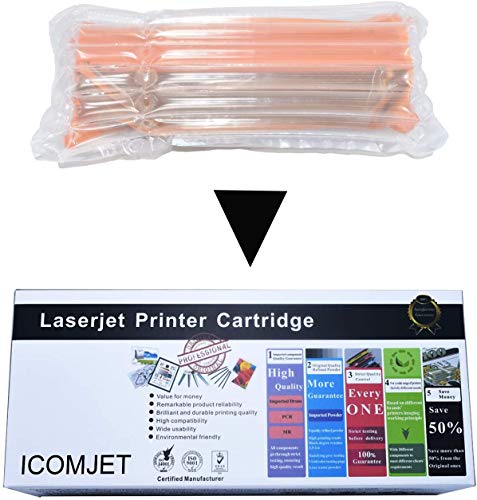 ICOMJET 207A Compatible Toner Cartridge Replacement for HP 207A W2210A Work for HP Color Laserjet Pro M255nw M255dw MFP M282nw M283fdn M283fdw (with chip,4Pack)