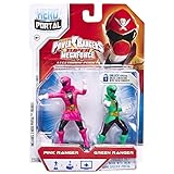 Jakks Pacific, Hero Portal, Saban's Power Rangers Super Megaforce Booster Pack, Pink Ranger and Green Ranger