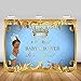 Mehofoto Light Blue Baby Shower Backdrop Royal Prince Background 7x5ft Vinyl Africa American Boy Royal Baby Shower Party Banner Supplies…