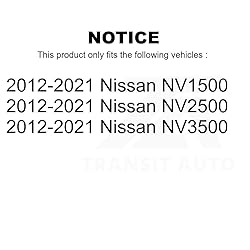 Front Disc Brake Rotors Pair For 2012-2021 Nissan
