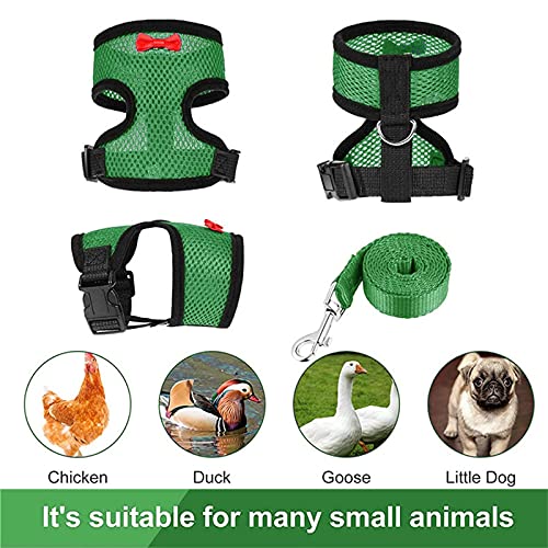Hühner Warnwesten Mit Leine Hühnersattel mit Passendem Gürtel Warnweste für Hühner Doppelpack Huhn Weste Ente Schutz… – Bild 5