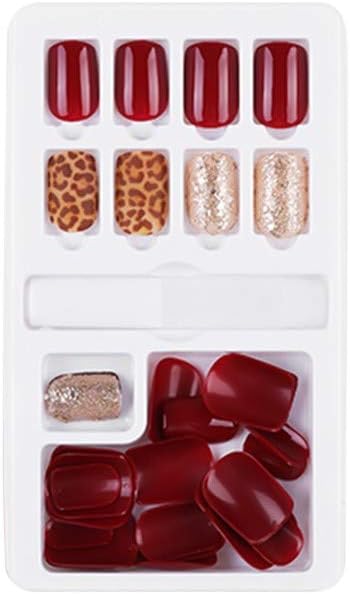 FAPIZI static nails uñas postizas impress nails short press on nail glue coffin nails petite nails real short long stiletto nail tips (C)