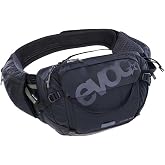 Hip Pack Pro 3 Bag + 1.5 L Bag Black | EVOC Hip Pack Pro 3L with 1.5L Water Bladder, Ventilated Cycling Waist Bag