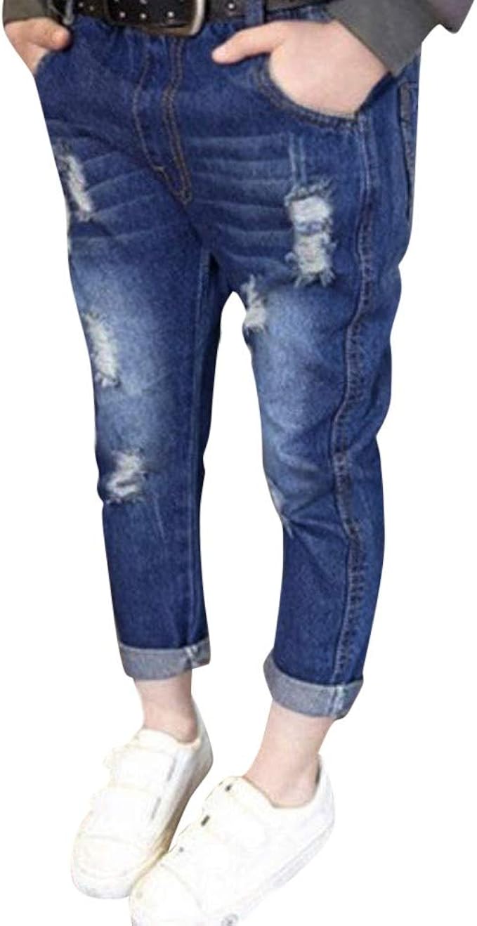 kids cropped jeans