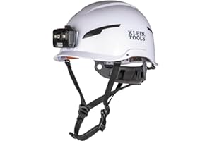 Safety Helmet Type-2 Non-Vented Class E w/Recharge Headlamp