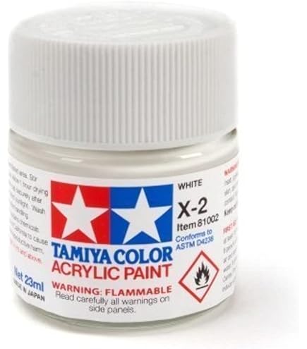Amazon.com: Tamiya America, Inc Acrylic X2 Gloss,White, TAM81002