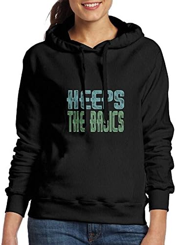 HeJingShun Heeps The BasicsLong Sleeve For Women Custom Hoodie SweatshirtBlack