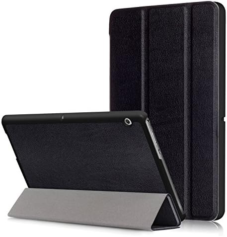 Huawei MediaPad T3 10 9.6 inch Case - DHZ Multi-Viewing Ultra Lightweight Smart Cover Shell Slim Tri-fold Stand Folio Leather Case for HUAWEI T3 10 9.6 inch Tablet 2017 Release,Black