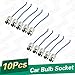 uxcell 10 Pcs 1157 Bulb Socket Brake Light Harness Wire LED Pig Tail Plug