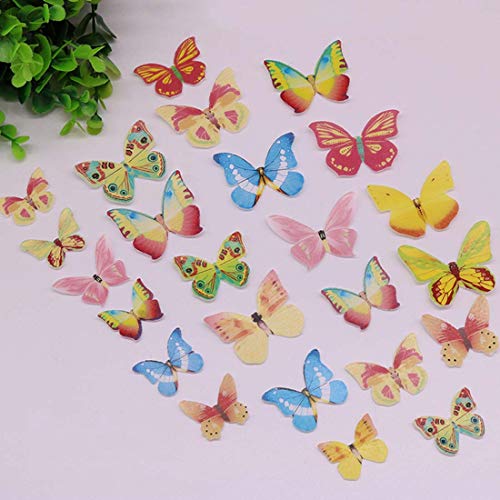 Other Cake Tools - 10pcs Lot Butterflies Prime Wedding Birthday Edible Rice Wafer Paper Cupcake Cake - Paper Cake Topper Cake Decor Cake 2019 Paper Muffin Butterfly Edible Mal Butterfly La