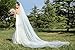 BEAUTELICATE Wedding Bridal Veil with Comb 1 Tier Pencil Edge Cathedral Length 118