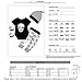4pcs Newborn Baby Boys Girls Skull Romper+Pants+Hat+Mitten Halloween Outfit Set (0-6 Months, Black+White)