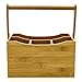 Intriom Cutlery Holder Flatware Caddy Silverware Caddy Tableware Tabletop Holder with Swing Handle Bamboo Collection