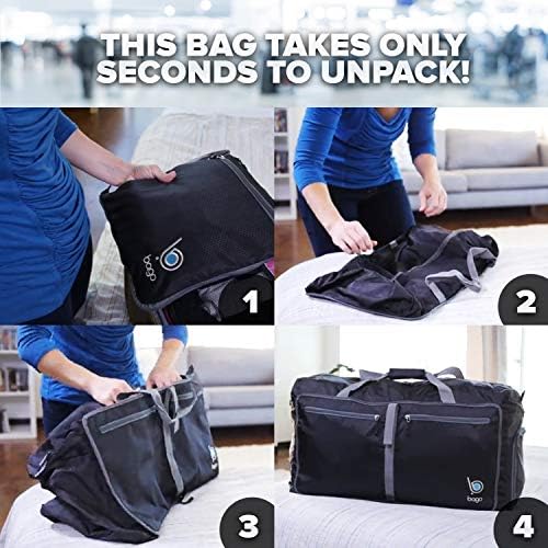 Bago 80L Duffle Bag for Women & Men - 27" Travel Bag Large Foldable Duffel bag 8 Bago 80L Duffle Bag for Women & Men - 27" Travel Bag Large Foldable Duffel bag