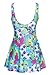 Wantdo Women's One-Piece Printed Slimming Swimsuit Swimdress