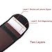 Pu Leather Cell Phone Anti-Tracking Anti-Spying GPS RFID Signal Blocker Pouch Case Bag Handset Function Bag (Brown)