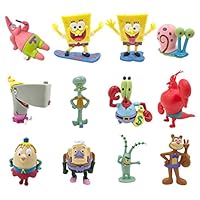 JAMOR SpongeBob 12Pcs,Patrick Star,Squidward Tentacles,Eugene H. Krabs Wait