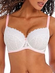 Freya Women's Offbeat Underwire Padded Half Cup White