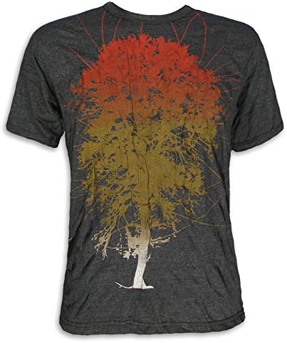 PURE Vintage Men´s T-Shirt Tree of Life Goa Psychedelic Distressed Punk Size M L