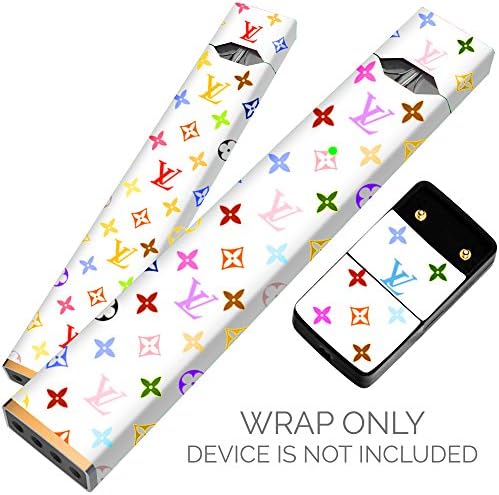 Original Skin Decal for PAX JUUL (Wrap Only, Device Is Not Included) - Protective Sticker (LV White)