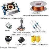 A Suit Kit - Step Down Reduction Voltage Converter 100W,XT60 Connector, 20K Potentiometer Linear,6.8k Ohm Resistors,Magnet Wire Enameled Copper Wire,camera shoe adapter (1x Full Suit Kit)