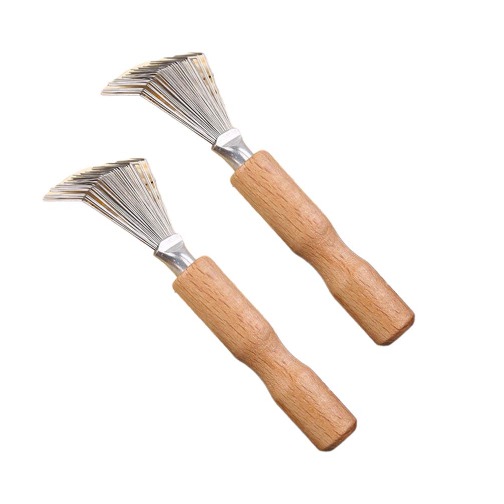 Minkissy Hair Brush Cleaner, 2pcs Hair Comb Cleaner Tool Mini Hair Dirt Remover Brush for Home and Salon Use