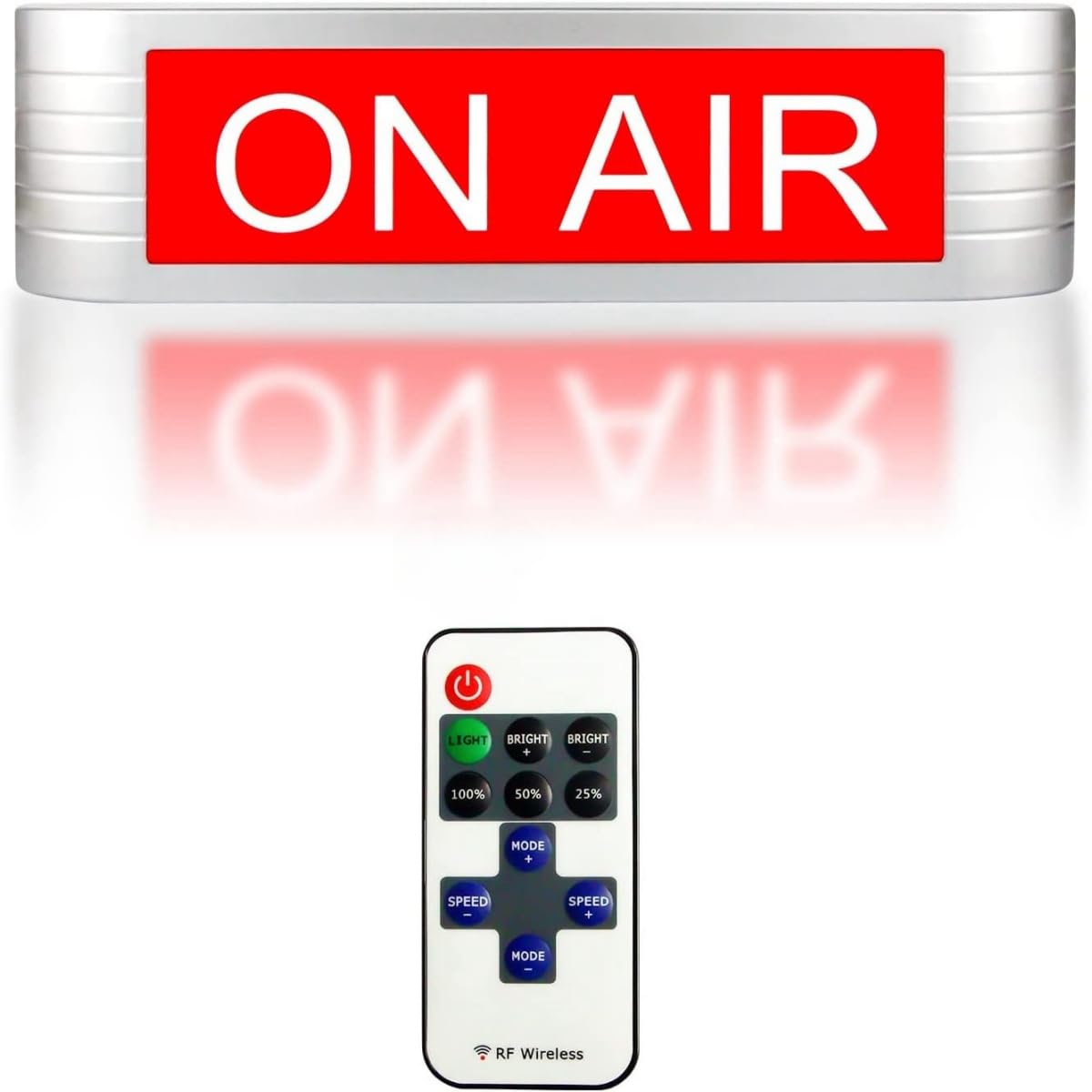 Photo 1 of On Air  Sign Recording Warning Sign for Studio| Radio Station|Office or home Decor |Door|Youtube|Bar Pub,Different Lighting Modes Wireless Using With Remote Control (On Air)