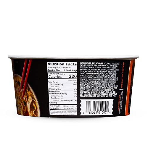 Snapdragon SingaporeStyle Laksa Curry Instant Noodle Bowls Coconut