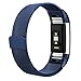 AK Fitbit Charge 2 Bands, Adjustable Milanese Stainless Steel Metal Band Strap with Magnetic Closure Clasp for Fit bit Charge 2 HR Fitness Tracker