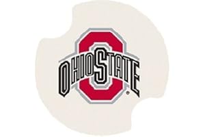 Thirstystone Ohio State University Car Cup Holder Coaster, 2-Pack, Multicolor, 2.25" (DOHST)