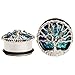 KUBOOZ Blue Planet Silvery Tree Ear Plugs Tunnels Gauges Stretcher Piercings Jewelry