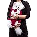 Pettom Dog Front Backpack Carrier for Small Pet Outdoor Walking Hiking Travel (M, Pink)