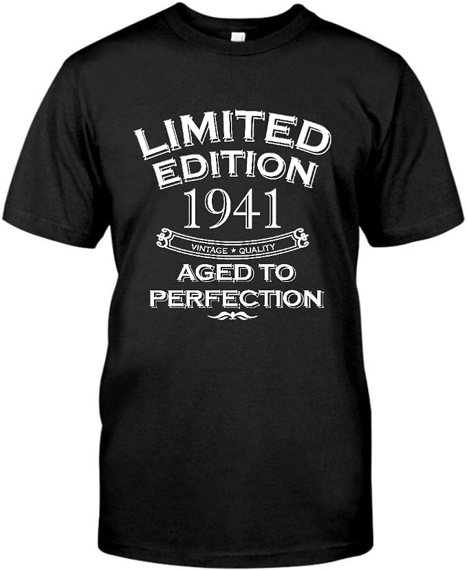 80th Birthday Limited Edition Funny Tee 1 TShirt Front Print TShirt