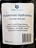 Potassium Hydroxide - (Caustic Potash) (90%) (Flakes) (4oz to 20pound) (4 Ounce)