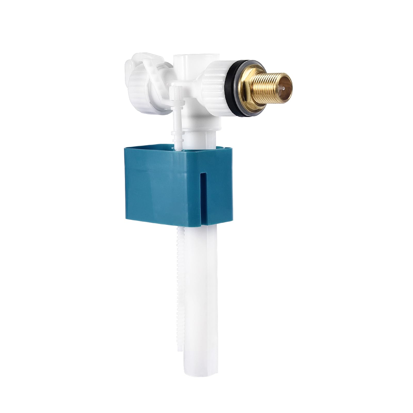 Toilet Inlet Valve, UK 1/2 Inch Toilet Tank Fill Valve Toilet Flush Replacement Parts Good Sealing for Side Entry Cistern (Brass Filling Nozzle)