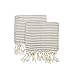 Ahenque Set of 2 Hand-loomed Natural Dish Clothes, Kitchen Towel Set, Cotton&Bamboo Blend, Soft& Tea Towel Set, Extra Soft Towel, Guest Towel, Eco-Friendly Hand Towel Set