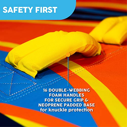 Big Sky Wavy Legend Inflatable Towable Tube for Boating 3 Person - Durable Tube for Lake, Beach, River, Snow - Watersports Towables - Quick Inflation and Deflation - 3 Man Boat Toys and Floats.