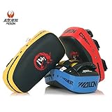 Cheerwing PU Leather Strike Shield Curved Focus Training Target Punch Mitt Karate Muay Thai Pad Kick Arm Target