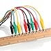 eBoot 30 Pieces Test Leads with Alligator Clips Set Insulated Test Cable Double-Ended Clips, 19.7 Inch (30 Pieces)