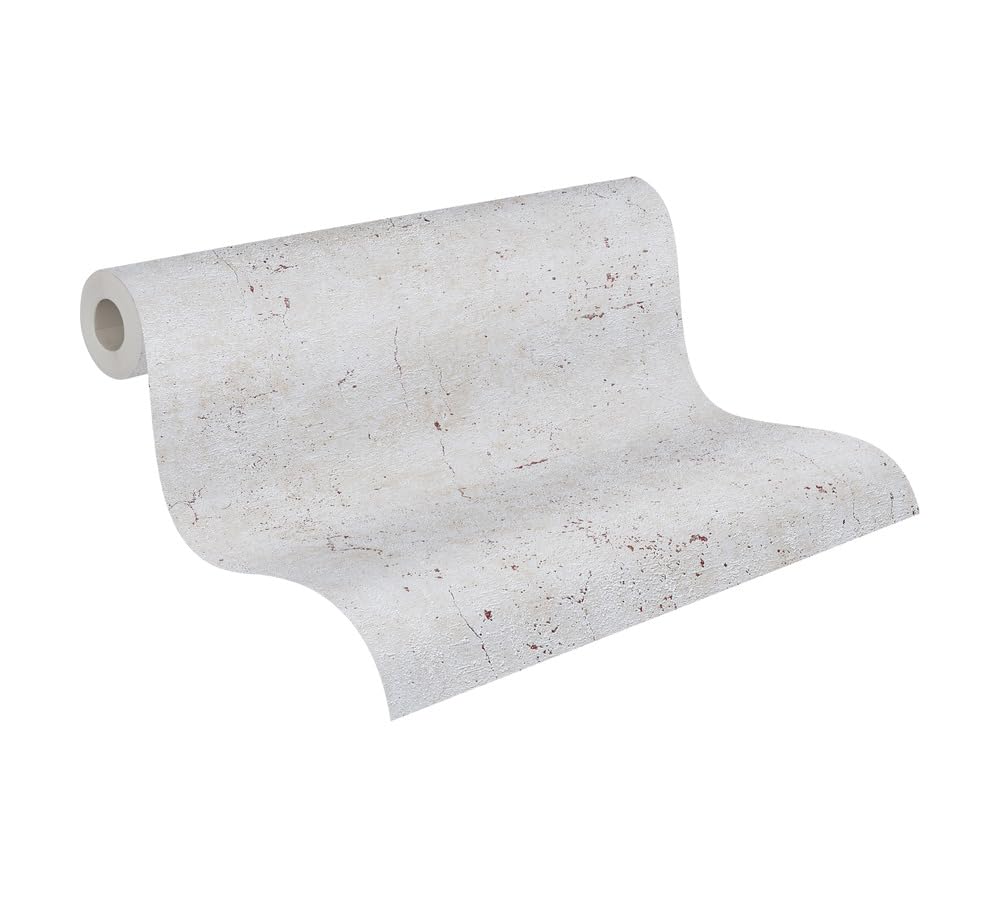 Livingwalls Plain Wallpaper Elements A.S. Création Non-Woven 10.05 m x 0.53 m Grey Made in Germany 369116 36911-6