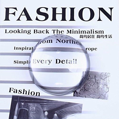 Crystal Glass Magnifier - Easy to Glide Paperweight -Dome Magnifier-Optical Half Ball Lens 3.2(inch)