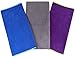 Workout Towels Sports Towel Microfiber Sweat Towels Set, Multi-Purpose Gym Towel, Fast Drying & Super Soft, for Sports, Fitness, Gym, Yoga, Travel, Camping & More 3 Pack(Dark Blue+Grey+Purple)