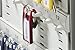 Durable Key Safe Box 72 - Wall Mounted Turn Lock Key Holder Holds 72 Key Clip Keys - Securely Lock Keys - Aluminum Silver Key Safe Including 6 Key Clip Tags