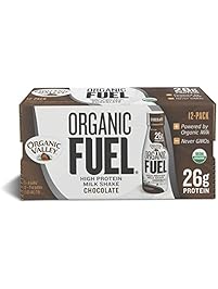 Organic Valley, Organic Fuel, Organic Milk Protein Shake, Chocolate, 11oz, 12 Pack