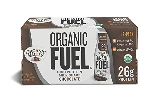 Organic Valley, Organic Fuel, Organic Milk Protein Shake, Chocolate, 11oz, 12 Pack