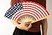 12 Pack American Handheld Folding Fan, Fourth of July Party Favors, BBQ Essentials (14 x 10 in)