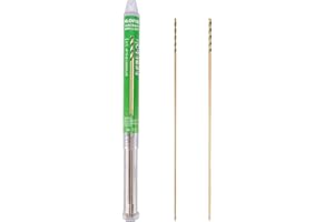 HLOFIZI 1/16 x 12 Inch Extra Long Drill Bits (2 Pack), Aircraft Drill Bit Black and Gold M2 HSS for Wood, Plastic