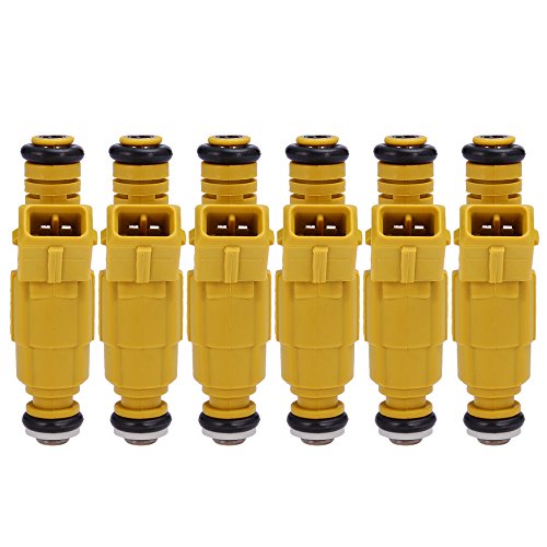 QUIOSS 6 pcs Fuel Injector For JEEP Grand Cherokee Wrangler Comanche 4.0L 0280155700, 0280155710 - Thumbnail 2